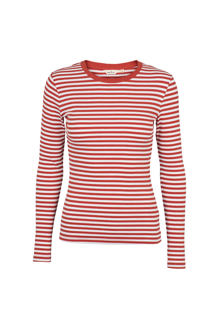 Basic Apparel Ludmilla LS Tee T-shirts 868 Roibus / whisper white